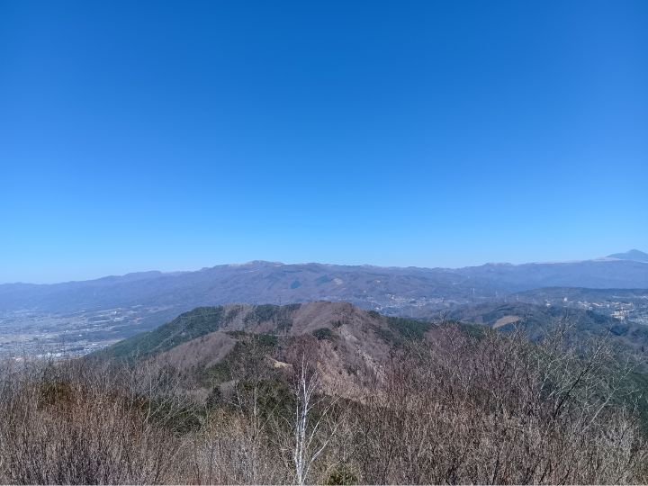 霧訪山から