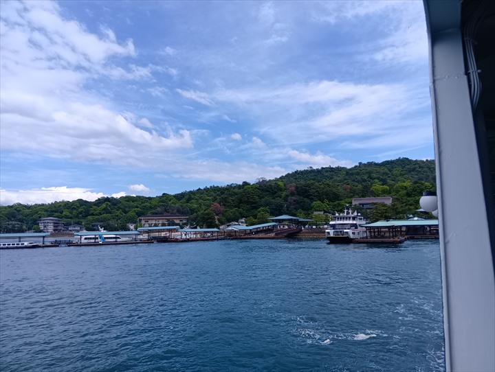 宮島港から宮島口へ