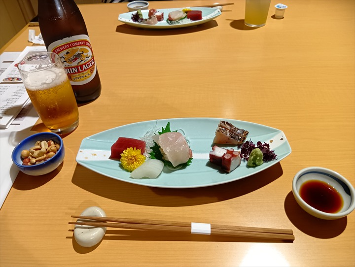 ホテルの夕食